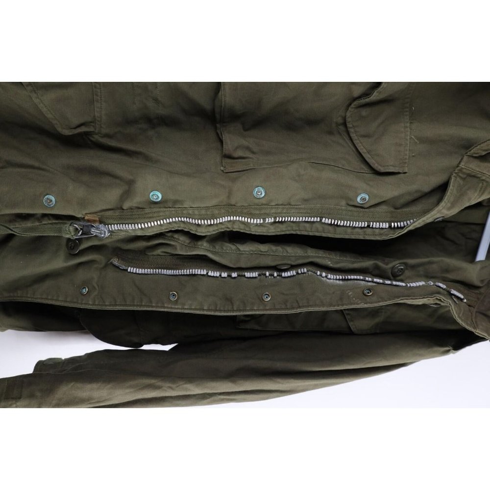 Vintage 60s Mens Small Thrashed Vietnam War Hoode… - image 5